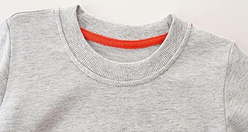 Bumex Baby Toddler Boy's Cotton Crewneck Долг ракав џемпер 1-7T