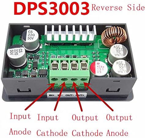 DPS3003 Програмибилен контролен напојување за напојување, чекор-надолу модул со приказ на боја 32V 3A, прилагодлив регулатор на напон