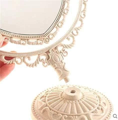 Д&засилувач; Х 7-Инчен Прекрасна Срцето Огледало 360 Степен Ротација Двострани Зголемување Шминка Огледало јас Бања Спална Соба