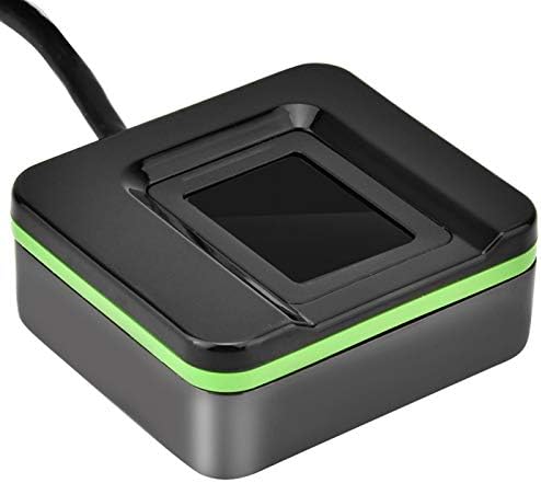 DEROR USB Читач На Отпечатоци,Биометриски Скенер За Читање Отпечатоци Систем За Контрола На Пристап За Домашна Канцеларија, Црна