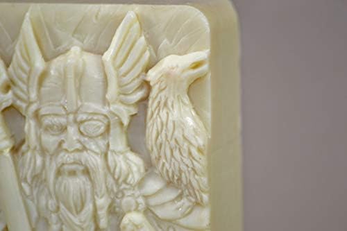 Викиншки воин силиконски калап сапун од гипс восок смола Клеј 5oz odyn