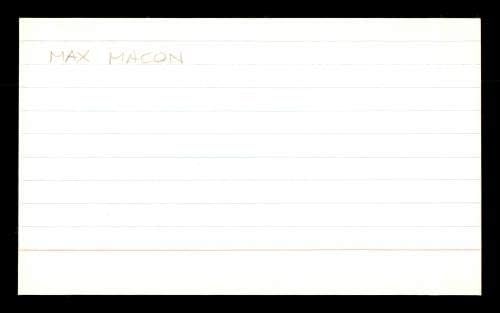 Макс Макон Автограм 3х5 Индекс Картичка БРУКЛИН Доџерс ШКУ 174184-Млб Намалување На Потписи