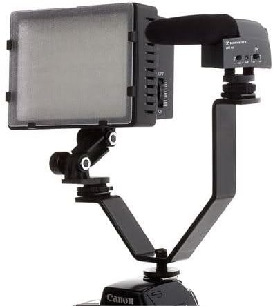 Полароид V-Облик На Двојна Камера &засилувач; Видео Камера Заградата Со 2 Стандардни Држачи За Чевли За Sony NEX-VG10, NEX-VG20, HDR-NX5U,