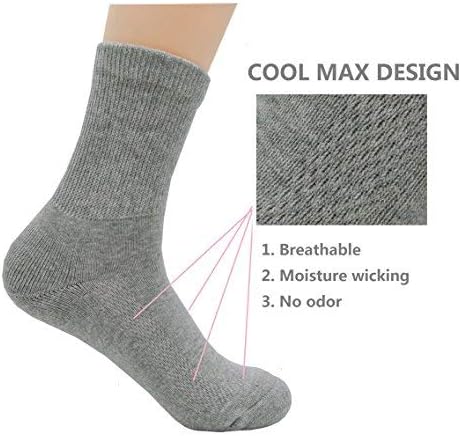 Бакар нанесени со екипаж чорапи Дијабетични чорапи Супер се протегаат удобни за мажи и жени