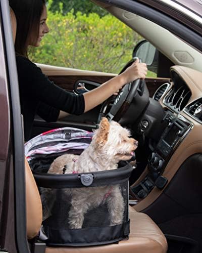 Пет Опрема Поглед 360 Миленичиња Безбедност Превозникот &засилувач; Автомобил Седиште за Мали Кучиња &засилувач; Мачки Притисни Копчето