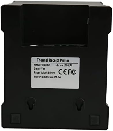 Термички печатач Topincn, USB Port ABS материјал 80мм прием термички печатач 300мм за малопродажба