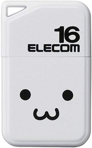 Ececom MF-SU2B16GWHF USB Меморија, 16 GB, USB 2.0, Мали, Ремен Дупка, Капа Вклучени, Бела