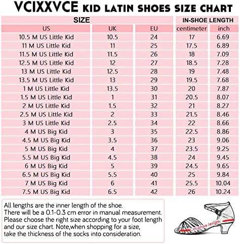 VCIXXVCE девојки латински танцувачки чевли сатенски жени со ниска потпетица, отворени пети салса салса танцувачки чевли, модел 518