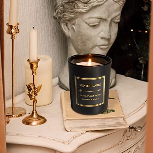 Миризливи свеќи за мажи | Тегла свеќи, сите свеќи од восок од соја, високо миризливи ароматераписки свеќи, арома свеќа за релаксирање, мирис: