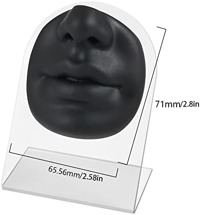 Чуанци Мека Силиконска Уста&засилувач; Нос Модел За Пирсинг Модел На Лице Симулација На Екранот Реквизити Наставни Алатки Накит Дисплеј Нос
