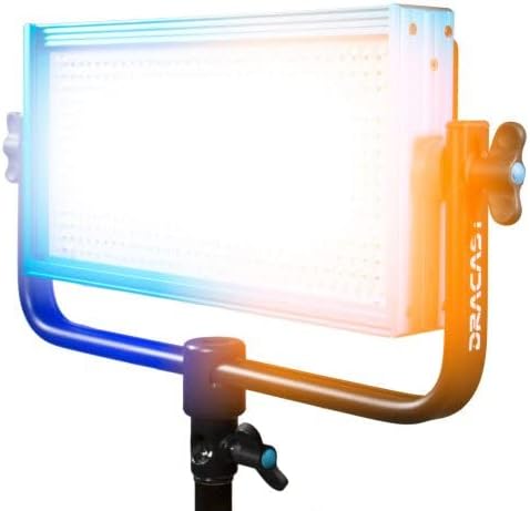 Dracast Plus Series LED500 - Bi -Color 3200K - 5600K LED видео светло | Затемнето 0% - | Cri & tlci 96+ | Плоча за батерии за монтирање
