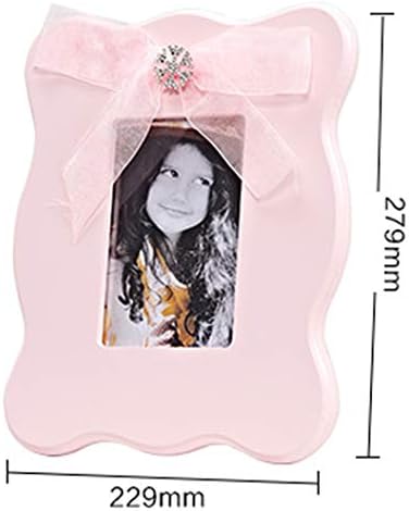 Cribmate дрво расадник декоративна рамка за слика 6 инчи розов лак принцеза рамка за слика за девојче девојче Девојче девојче Подарок идеја