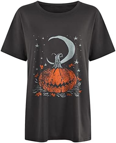 Краток ракав графички викторијански хот -празник за Ноќта на вештерките Топ маица за Лејди Менс лабав вклопна маичка летна есен дама мажи 2о