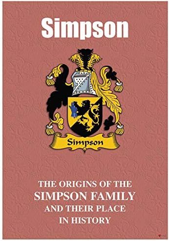 I Luv Ltd Simpson English Family Surname Surname SurriaSe со кратки историски факти
