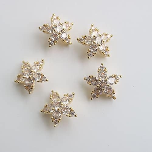 N/A 5 парчиња кристални копчиња Rhinestone Cubic Circonia копче за облека Декоративни копчиња за шиење за кашмирски плетен кардиган