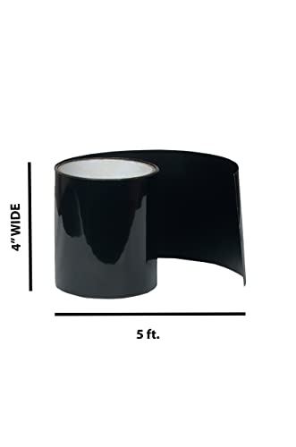 SZM лента со флексибилна лента за заптивка водоотпорна, гумена лепенка и запечатување, црна, 4 '' x 5 ', истекување, поправка на дупки,