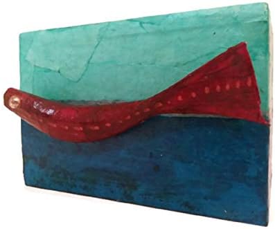 На Леснотија Специјалитети-Кремирање Урна Црвена Риба Еден Од Еден Вид-Рачно Изработени Дрвени Предмети-Занаетчиски Споменик Совршен За Страствен