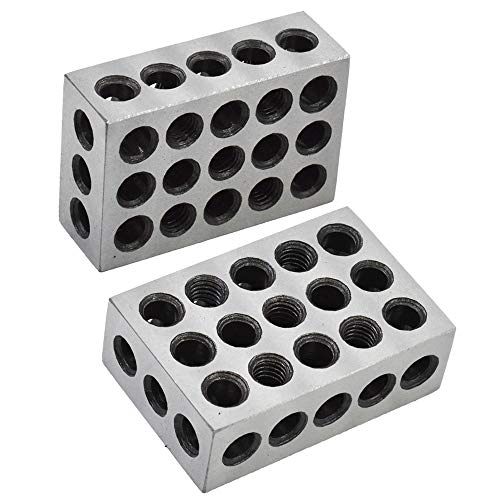 Блокови од 1 x 2 x 3 инчи со истиот пар зацврстен челик 23 дупки прецизно машинистичко мелење