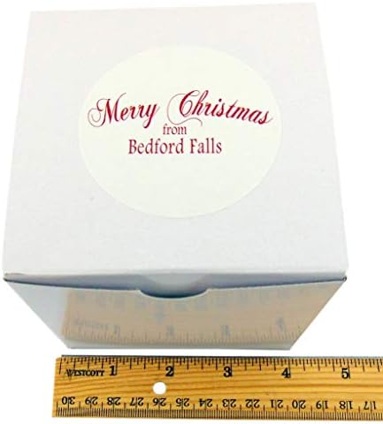 Тоа е прекрасен живот за божиќна декорација сувенири за зачувување украс во кутија за подароци во Бедфорд Фолс