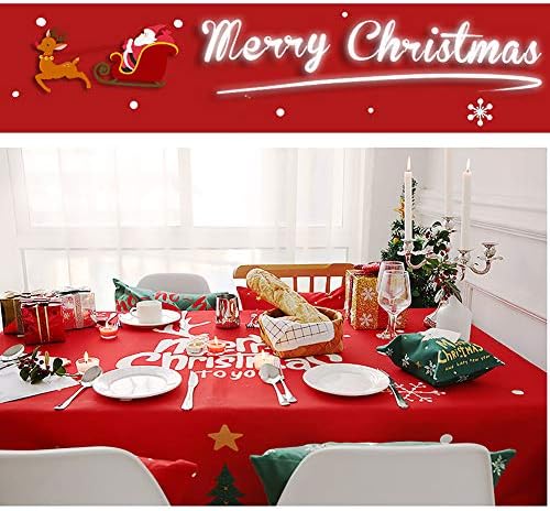 Садм, Божиќна чаршав, табела за поднесување на табела за миење садови, отпорна на табела за водоотпорна маса, декорација за трпезарија