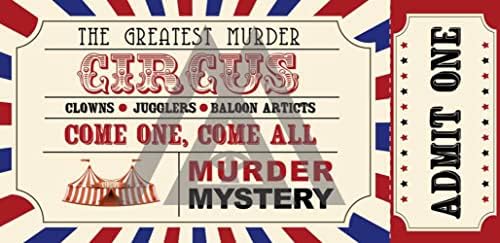 Мистерија за убиство Во циркус Домаќин На Вашата Сопствена Игра Комплет | USB Верзија Со Дигитални/Печатење Датотеки среден англиски 4-20