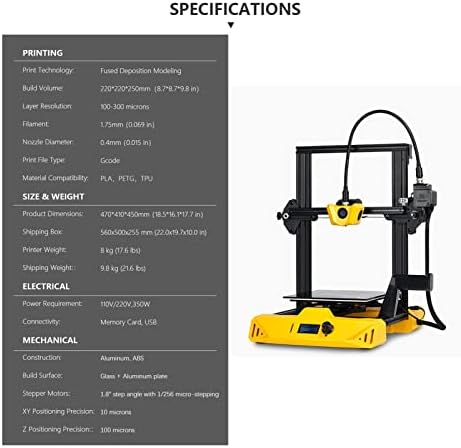 3Д печатач со голема прецизност Тивко печатење со екстрадер со далечински погон работи со PLA/ABS/PETG/TPU/дрво