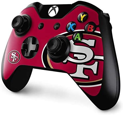 Кожата Налепница Игри Кожата Компатибилен Со Xbox Еден Контролер-Официјално Лиценциран Нфл Сан Франциско 49ers Голем Лого Дизајн