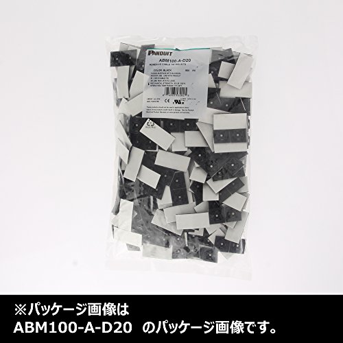 Panduit ABM100-A-D20 кабелска вратоврска, лепило поддржано, 4-насочен, најлон 6,6, црно