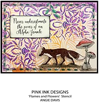 Розова Мастило Дизајни Пламен &засилувач; Цвеќиња 7 во х 7 Во Матрицата