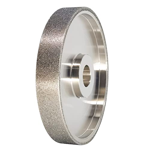 Gytycatah CBN Мелење тркало, широко диа 6 x 1 со 1 арбор, тркало за мелење дијаманти за заострување на челик со голема брзина, Grit