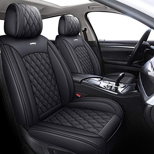 Yiertai Car Seat Givers Universal Fit компатибилен со Versa Rogue Maxima Edge Sorento Escape Highlander Kia со водоотпорна кожна кожа, целосен