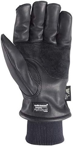 Велс Ламонт Машка црна хидрахидска кожа Зимски ракавици | Отпорен на вода | Изолиран | Голем