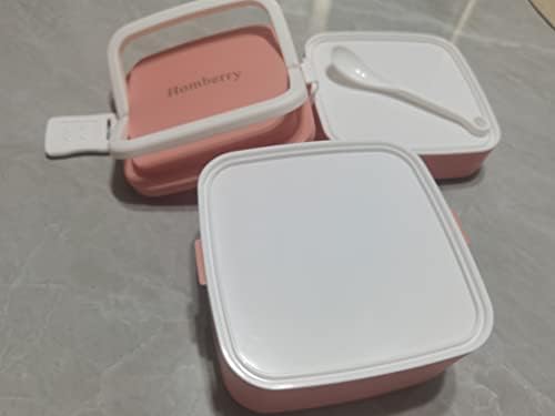 Bento Box за возрасни/деца, 4 целосни прибор за јадење и вклучени 2 делители, 2 контејнери за храна за ручек за јадење за мажи/жени,
