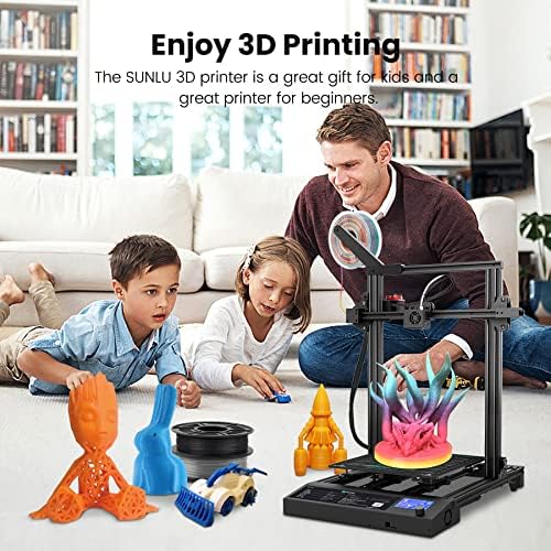 FDM 3D печатачи Голема големина на градење, Sunlu S8 Pro со тивка матична плоча, продолжение за печатење, отстранлива површина за магнетна