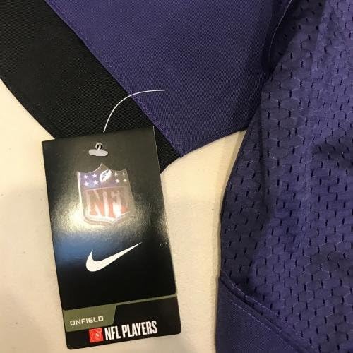 Мајкл Кампанаро потпиша автентичен Најк на полето Балтимор Равенс - Автограмирани дресови во НФЛ