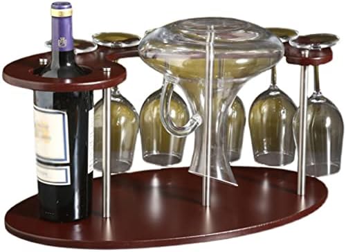 WFJDC стаклена чаша во европски стил, црвено вино, стаклена решетка со цврсто дрво, решетката за вино, домашен демантер, повеќенаменски