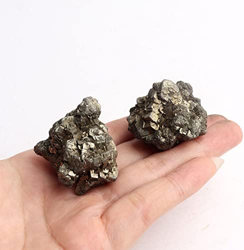 Binnanfang AC216 1PC Природни пиритни минерални кристали руда камен минерал lron груб кварц настава примерок од скапоцени камења украси