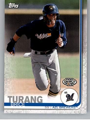 2019 Topps Pro деби 120 Brice Turang RC Rcikie AZL Brewers MLB картичка за тргување со бејзбол
