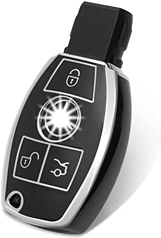 Offcurve for Mercedes Benz Key Fob Cover Soft TPU Key Case Case Заштита на копчето за целосна заштита за Mercedes Benz C E M S CLA CLK CLK