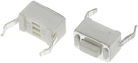 1000pcs Tact Switch DC12V 50MA 3x6x4.3mm DIP 2PIN конектори копче за притискање 3 * 6 * 4,3мм тактилни прекинувачи бело