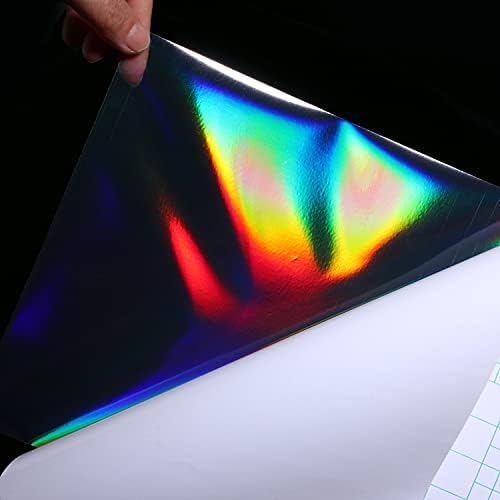 Bleidruck 12 x 20 ft холографски чиста винил холографска налепница самостојно лепило водоотпорен транспарентен филм на холографски