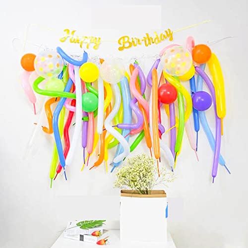 Комплет За Магични Балони Од 200 парчиња Шарена Скулптура Од Долг Латекс Пресврт Балон Балони За Животни Самостојни Балони За Украси