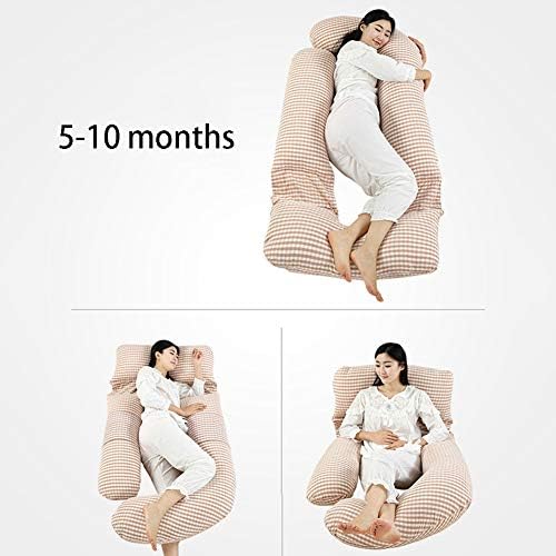 Перница за бременост LHH, перница за целото тело во облик на облик на облик, со посебна перница за поддршка, одвојлива за чистење