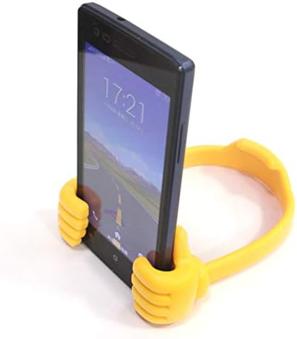Hemoton палците нагоре во форма на телефон, 12 парчиња палци на мобилен телефон, мобилни телефони стојат со држач за ракави на ракави мрзливи
