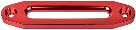 Astra Depot Red 10 x 2 5/8 Алуминиум со висок степен Алуминиум Hawse Fairlead ATV UTV Truck KFI Ramsey Synthetic Winch Rope 15000 bs