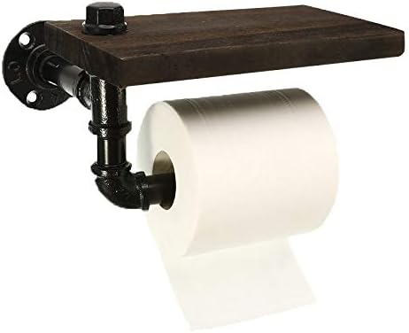 Држач за салфетка Леуја полици Индустриски ретро тоалети за тоалети хотелска ролна хартија виси решетката за решетката со држач