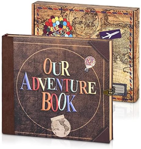 Mgwye Memory Album DIY Travel Photo Album Journal Adventure Book за патувања во канцеларија домашен бизнис роденден