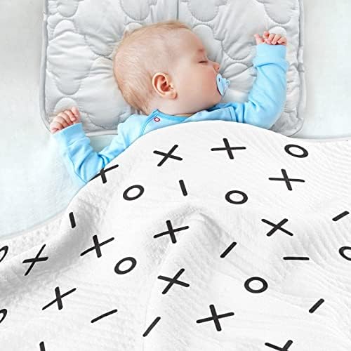 Катаку математика црно бело бебе ќебе за момчиња за девојчиња памук за дете ќебиња кревети меко топло примање бебе ќебе за шетач за креветчиња