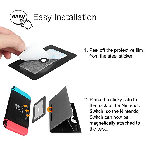 Fintie Slim Case за Nintendo Switch - [Повеќе безбедни агли] Заштитна капа на флип со магнетна Kickstand [брза инсталација