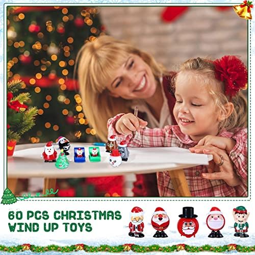 60 компјутери Божиќни ветерни играчки за порибување на играчки мали разновидни Божиќни играчки Божиќни забави фаворизираат ситни играчки